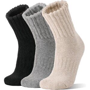 Merino Wool Boot Socks Thermal Winter Warm Thick Cozy Hiking Socks for Men Women